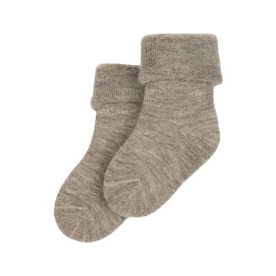 minipop | Wool Baby Socks - Brown Melange