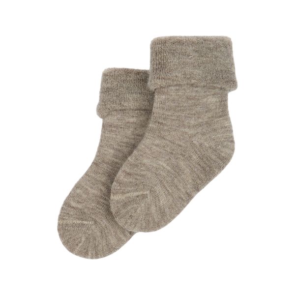 minipop | Wool Baby Socks - Brown Melange