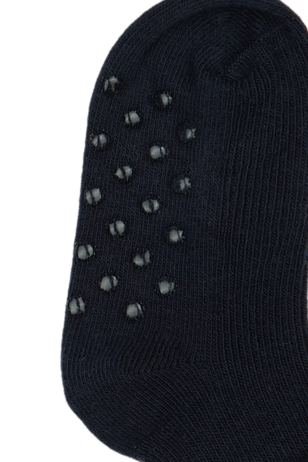 Bamboo Baby Non-Slip Socks - Navy - Image 3