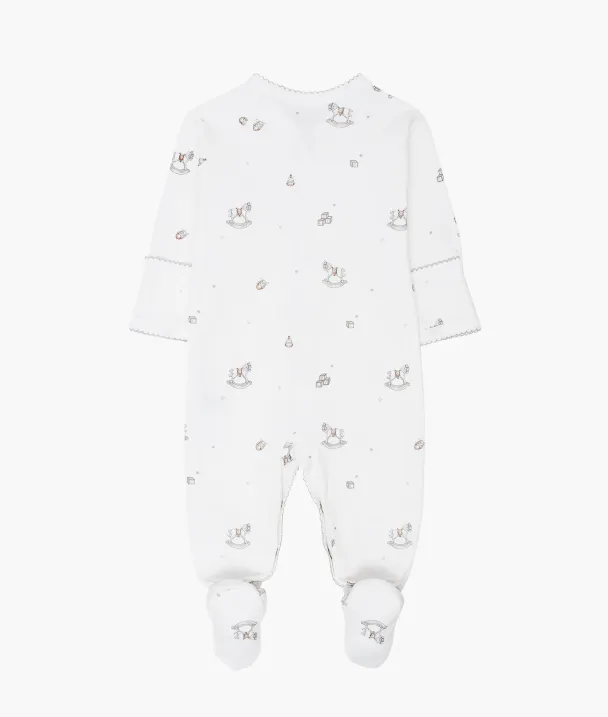 Rocking Horse Simplicity Footie - White - Image 2