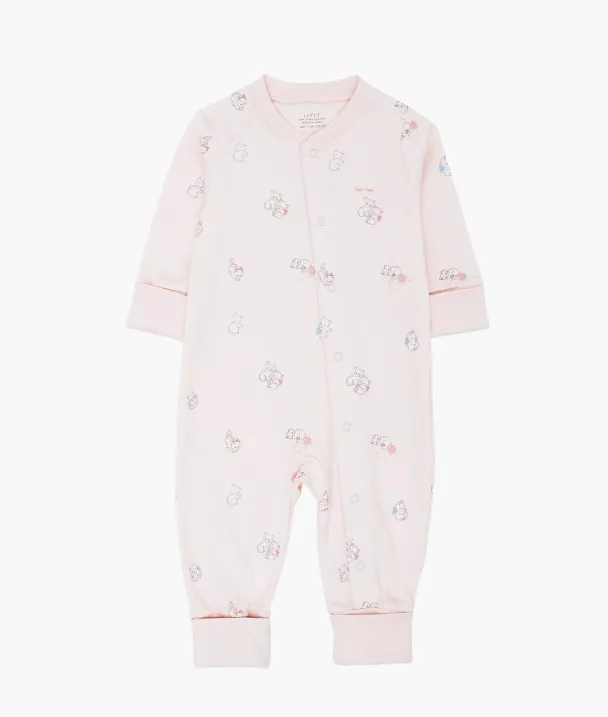 Kittens Overall - Pink - Image 1