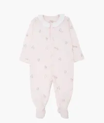 Kittens Ruffled Footie - Pink