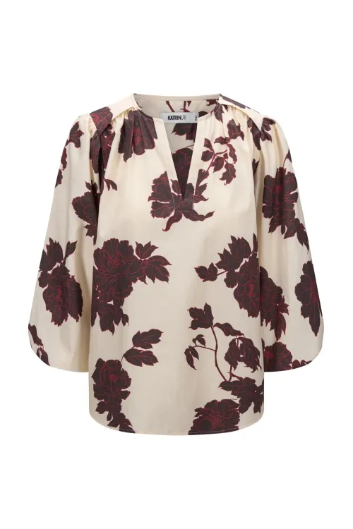 Time Clementine Blouse Cream       |  Time Clementine Blouse Cream fra Katrin Uri