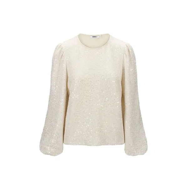 Susanne Blouse Winter White    |     Susanne Blouse Winter White fra Katrin Uri
