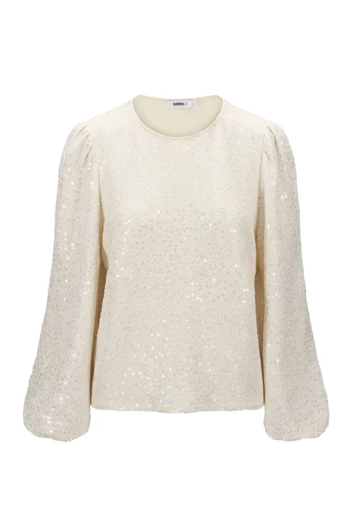 Susanne Blouse Winter White    |     Susanne Blouse Winter White fra Katrin Uri
