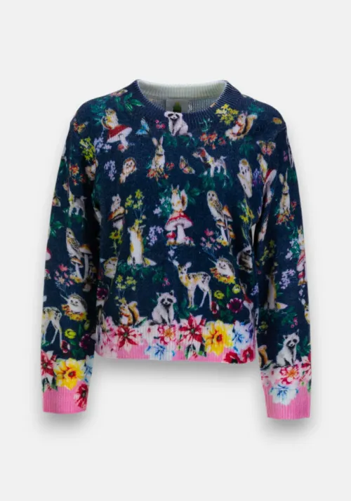 Pullover Forest Animals Merino Sweater      |    Pullover Merino Sweater Forest Animals fra Princess Goes Hollywood