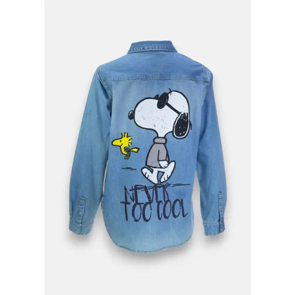 Big Snoopy Denim Shirt     |      Big Snoopy Denim Shirt fra Princess Goes Hollywood