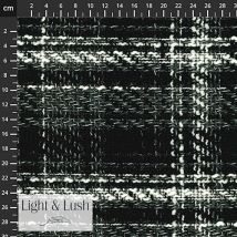 LIght & Lush Wowen sort og hvit