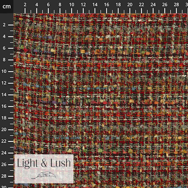 LIght & Lush Wowen flerfarget orange - Image 1