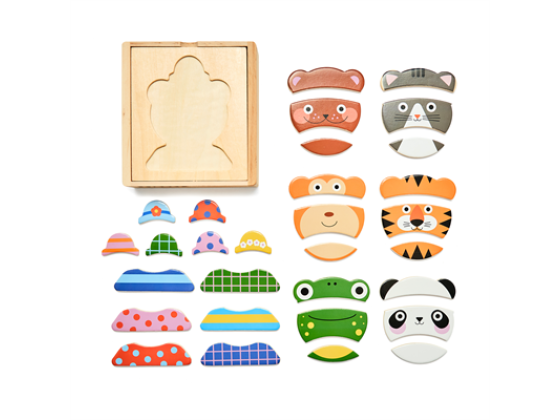 Animal Mix Up -Puslespill i tre