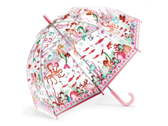 Barneparaply med havfruer