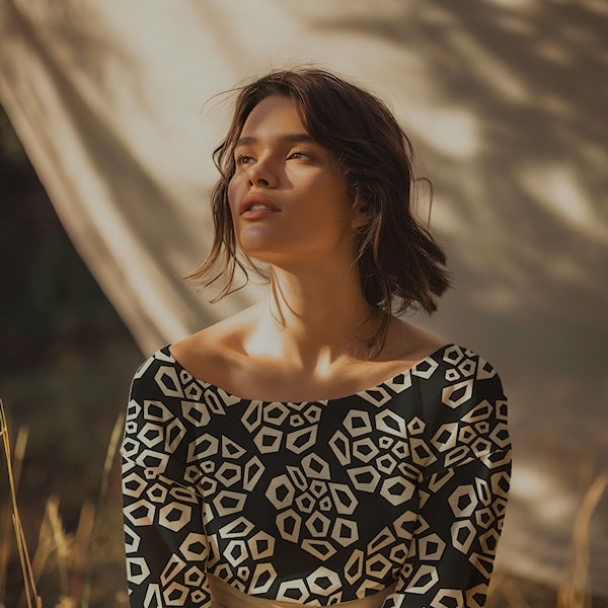 Light & Lush 24 Fall sort og hvit - Image 2