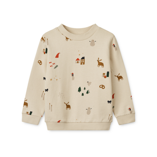Thora Printed Sweatshirt - Holiday/Sandy - Image 1