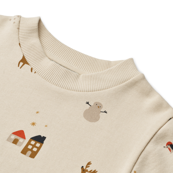 Thora Printed Sweatshirt - Holiday/Sandy - Image 3