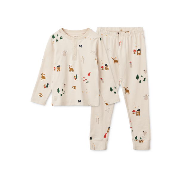 Wilhelm Printed Pyjamas Set - Holdiday/Sandy - Image 1