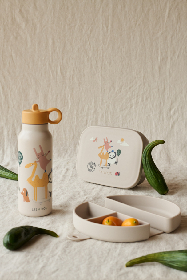 Eugene Foldable Snack Box - Around The World/Sandy - Image 3