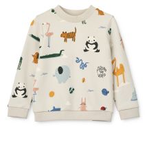 Thora Printed Sweatshirt - Around The World/Sandy
