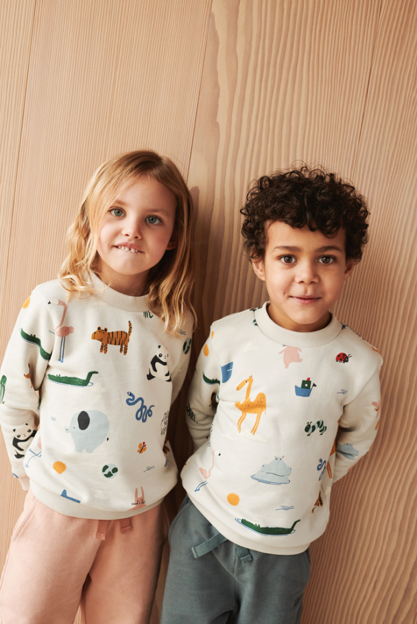 Thora Printed Sweatshirt - Around The World/Sandy - Image 3