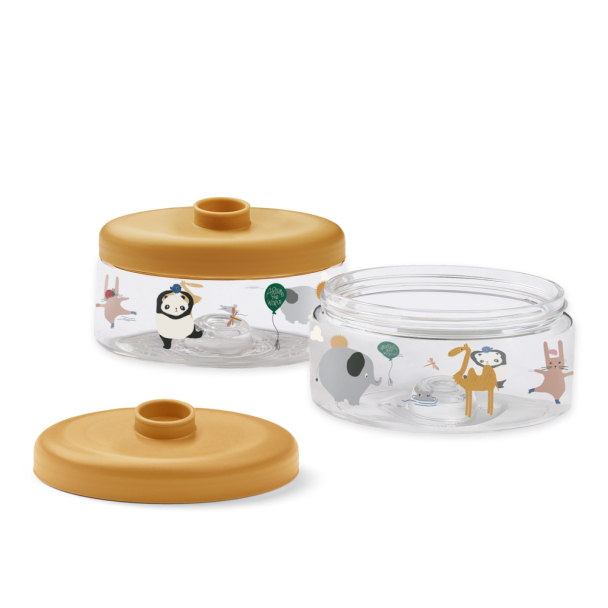 Dominique Baby Food Boxes 500 ml 2-pk - Around The World/Sandy