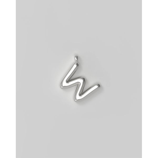 Letter Charm Small - W