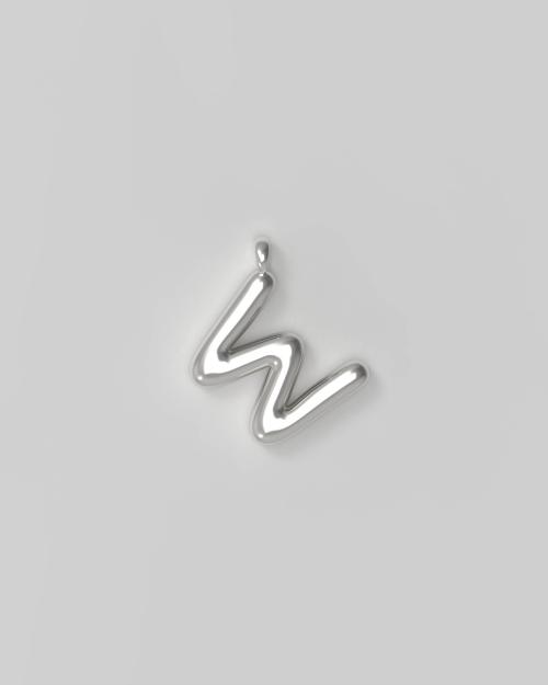 Letter Charm Small - W