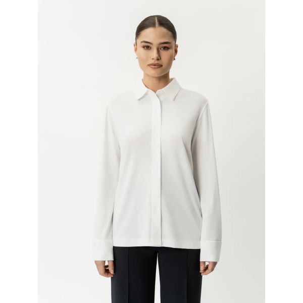 Relaxed Jersey Shirt White