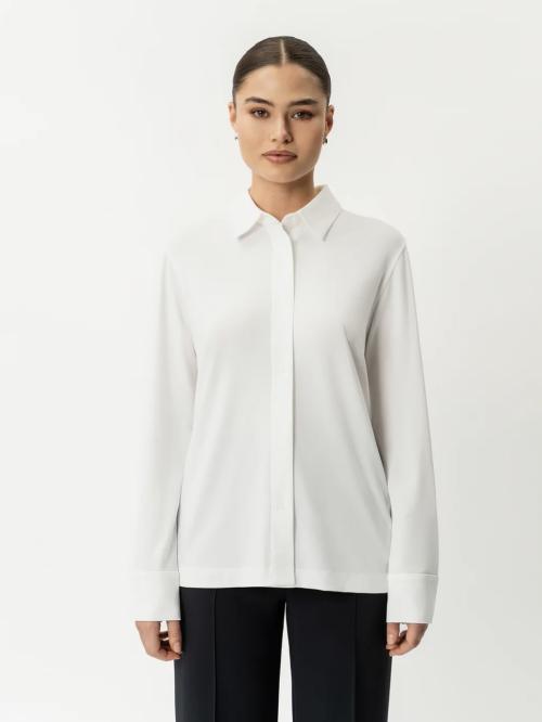Relaxed Jersey Shirt White