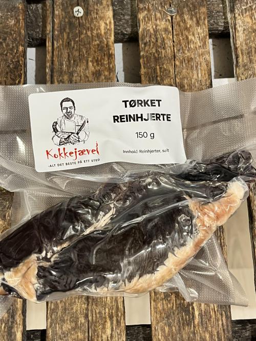 Tørket reinhjerte 150 g FORHÅNDSBESTILLING