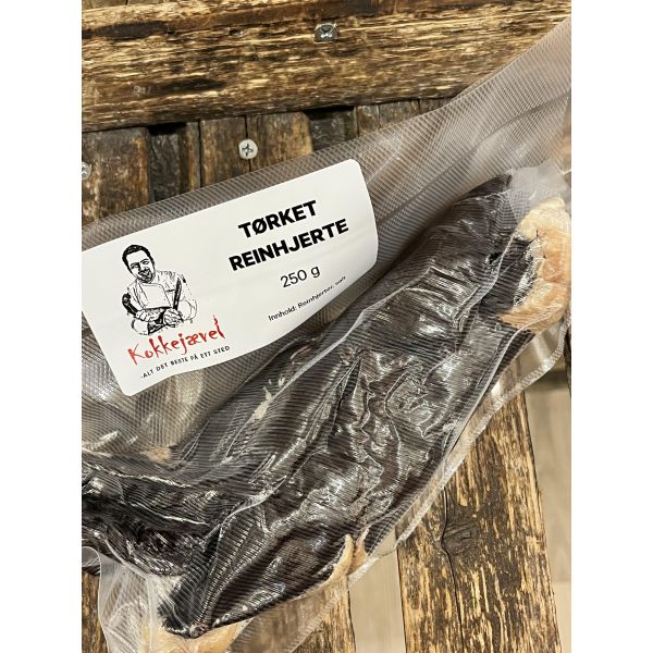 Tørket reinhjerte 250 g FORHÅNDSBESTILLING