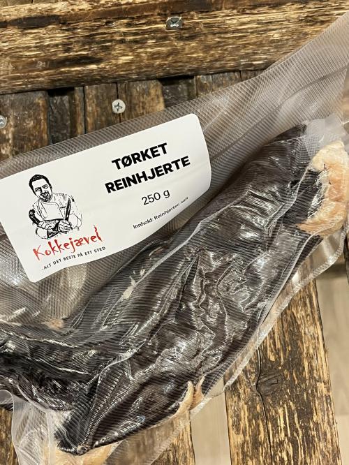 Tørket reinhjerte 250 g FORHÅNDSBESTILLING