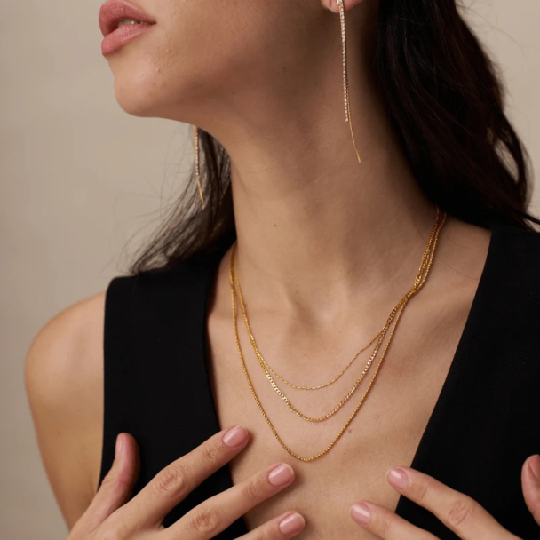 Fine chain 3 Necklace - Image 3