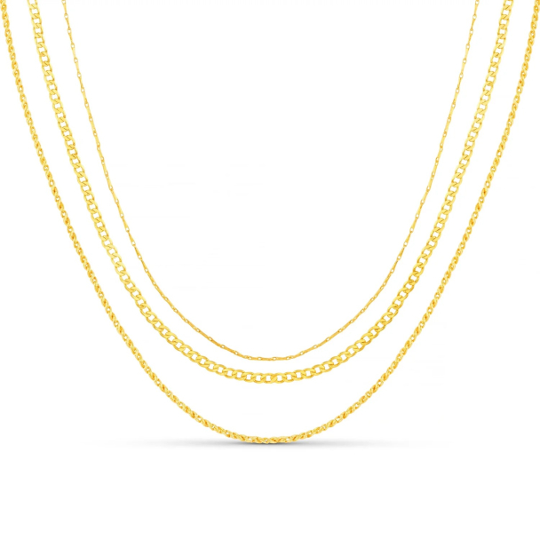 Fine chain 3 Necklace - Image 1