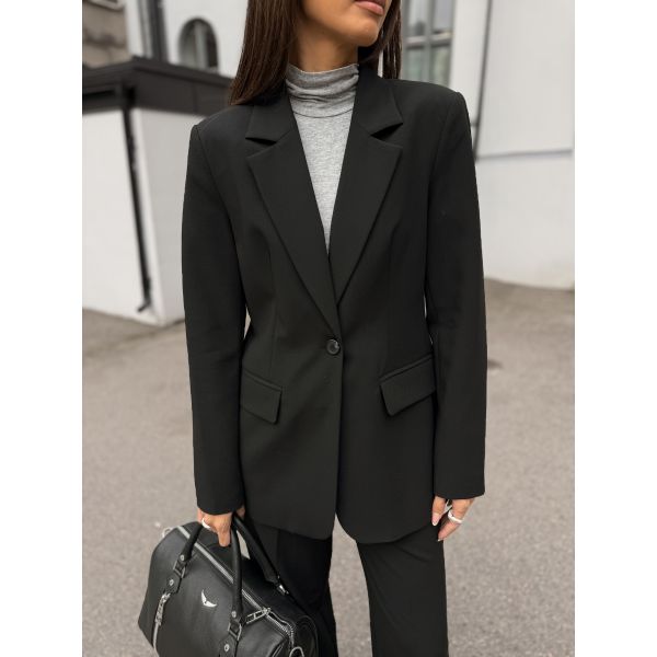 Fitted Aila Blazer - Black