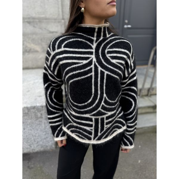 Signa Knit T-Neck - Black 