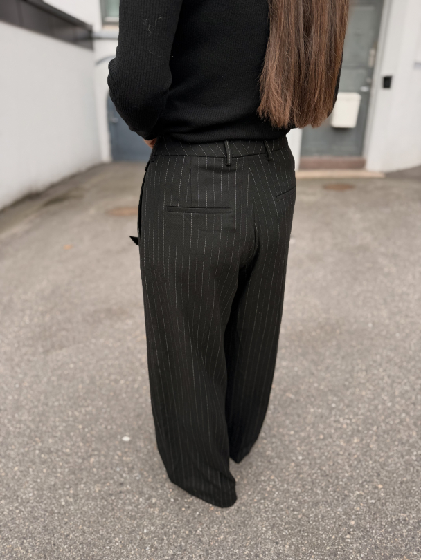 Malia Manteco Pant - Black Pin Stripe  - Image 3