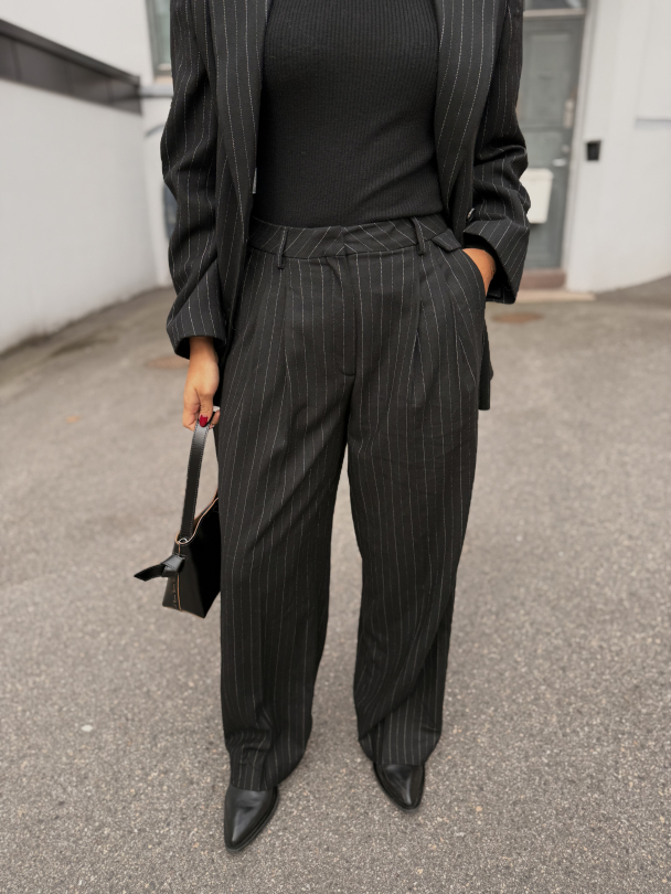Malia Manteco Pant - Black Pin Stripe  - Image 1