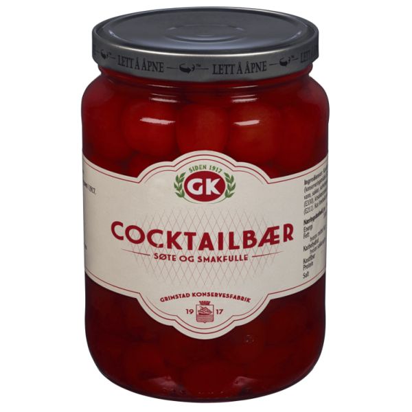 Cocktailbær Røde 800g