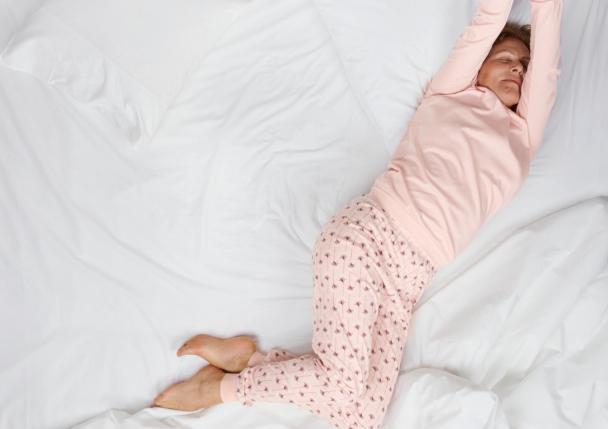 Midnight Flowers pysjamas, Pearl blush - Image 2