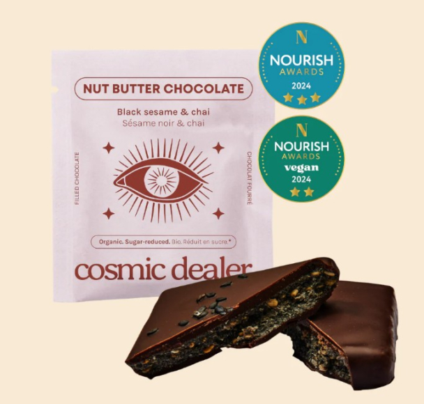 Sjokoladesvart tahini og chai-sjokolade 20g - Image 2
