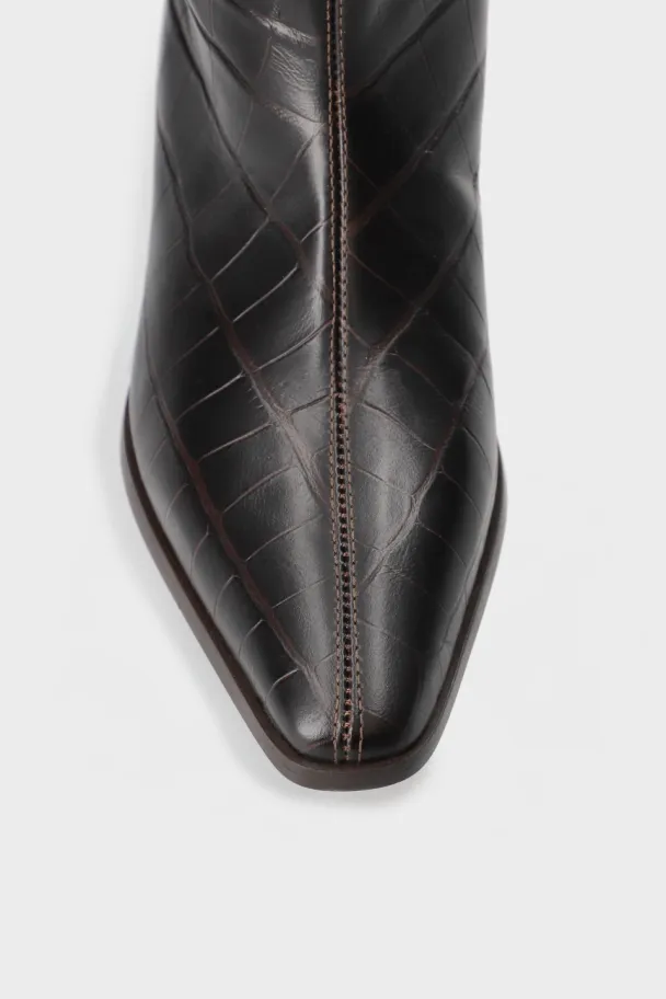 CPH295 CROCO LEATHER BROWN - Image 4