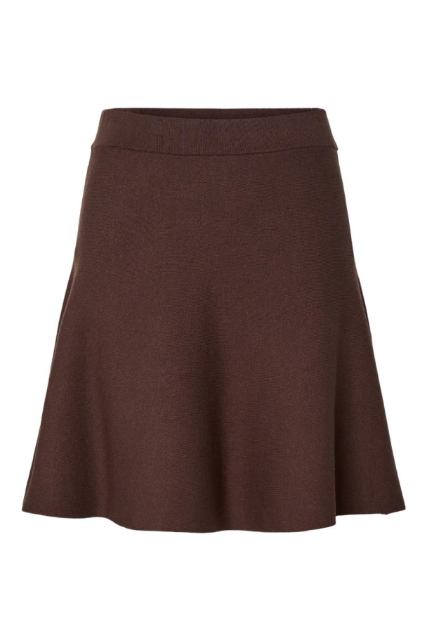 Fonny Knit Skirt - Chocolate Brown - Image 2