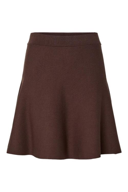 Fonny Knit Skirt - Chocolate Brown