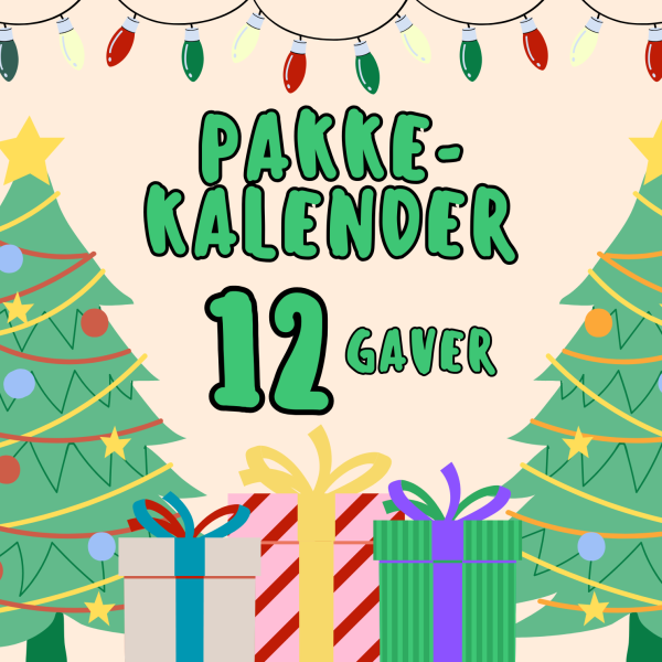 Pakkekalender med 12 gaver