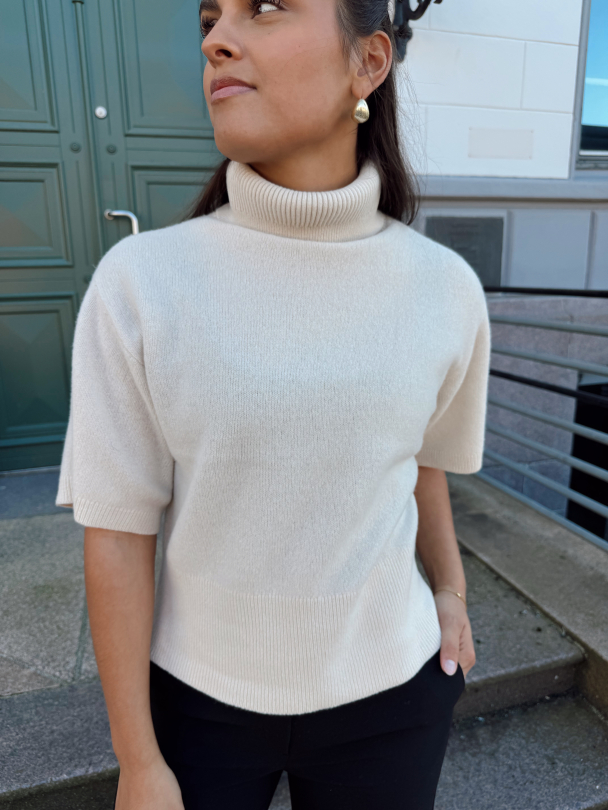 Emila 2/4 Wool Knit Pullover - Sandshell  - Image 1