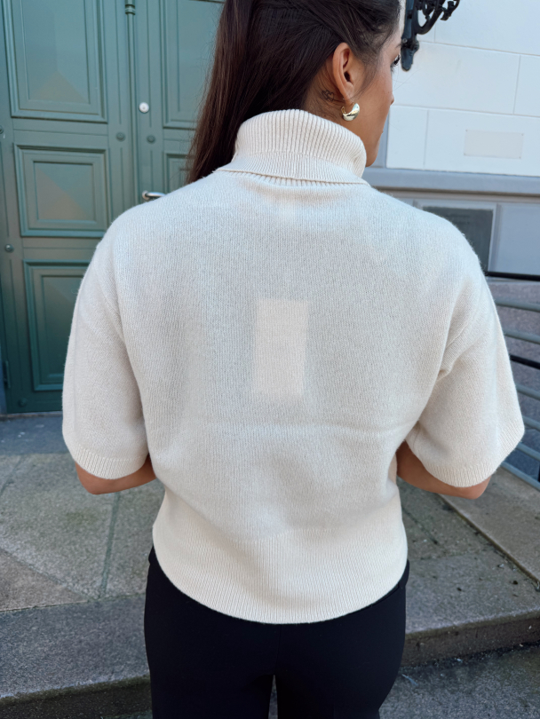 Emila 2/4 Wool Knit Pullover - Sandshell  - Image 5