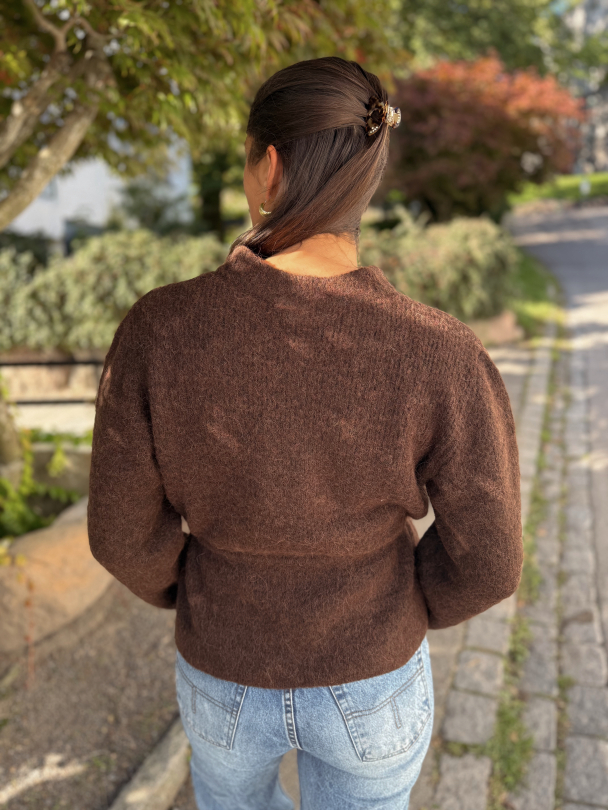 Thellis Knit Cardigan - Hot Fudge  - Image 5