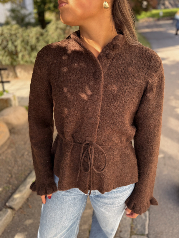 Thellis Knit Cardigan - Hot Fudge  - Image 1