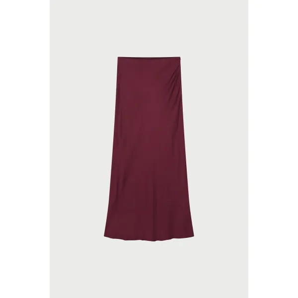 Laurent Burgundy Maxi Skirt    |     Laurent Burgundy Maxi Skirt fra Fabienne Chapot