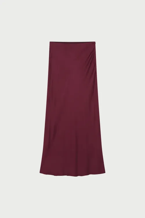 Laurent Burgundy Maxi Skirt    |     Laurent Burgundy Maxi Skirt fra Fabienne Chapot
