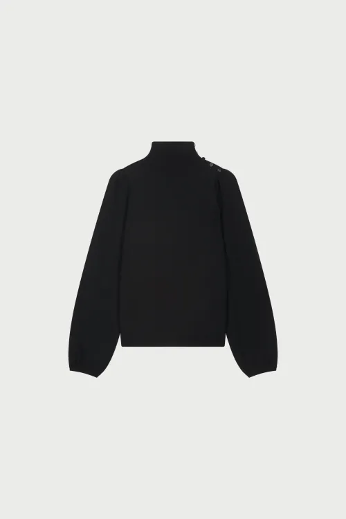 Molly Turtleneck Pullover Black   |  Molly Turtleneck Pullover Black fra Fabienne Chapot 